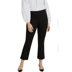 NWT HILL HOUSE Women's Black Cropped Stretch Trouser The Claire Pants Size XS